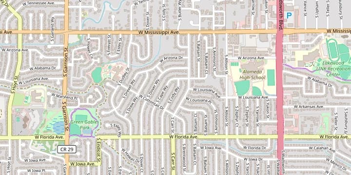 Lakewood Crossing area map